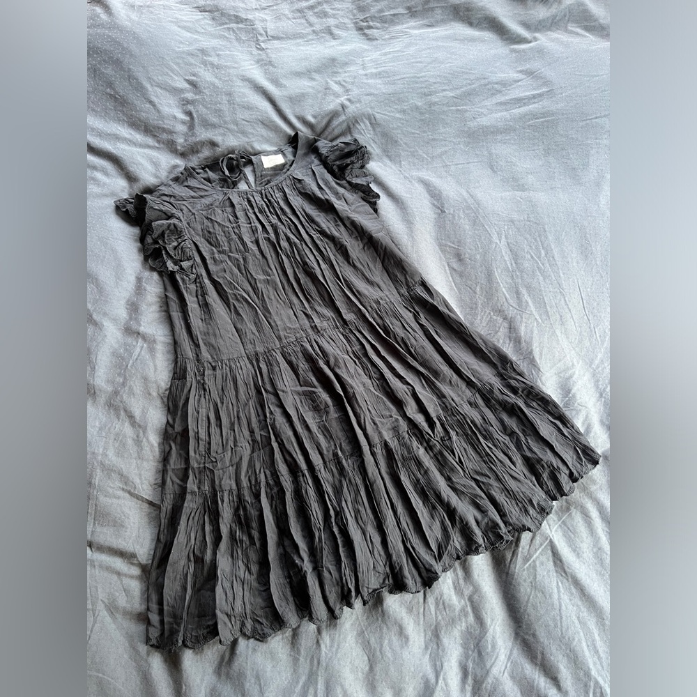 Aritzia black tiered dress, size xs
